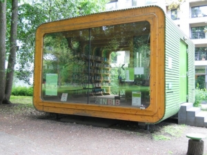 “Pop-up,” mobile, modular library in Stadtgarten