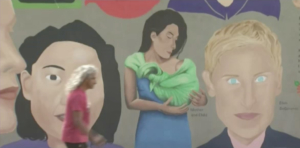 Painting mural of Inspirational Women for Empowerment