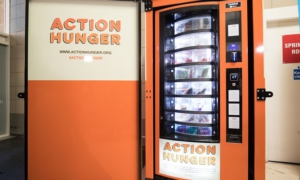Vending machine for homeless
