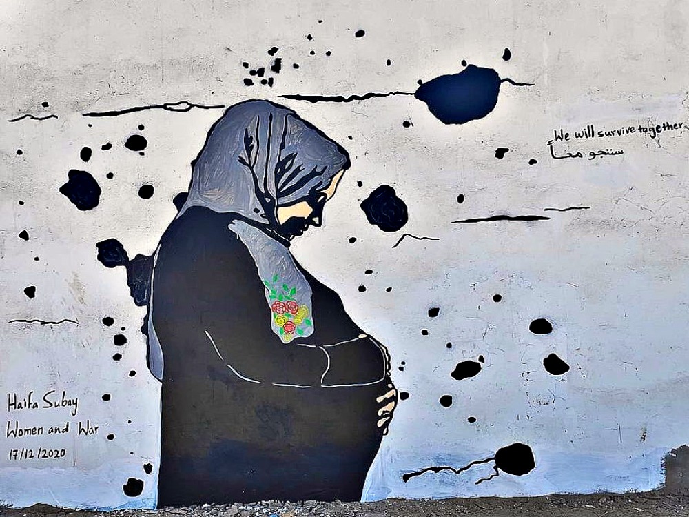 Female street art defies war in Yemen. No peace without women
