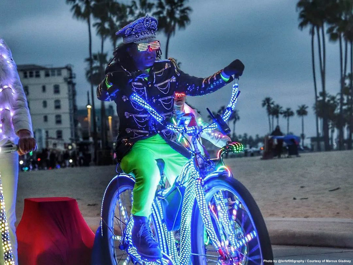 Flashy nights and safe cycling in LA with Marcus Gladney
